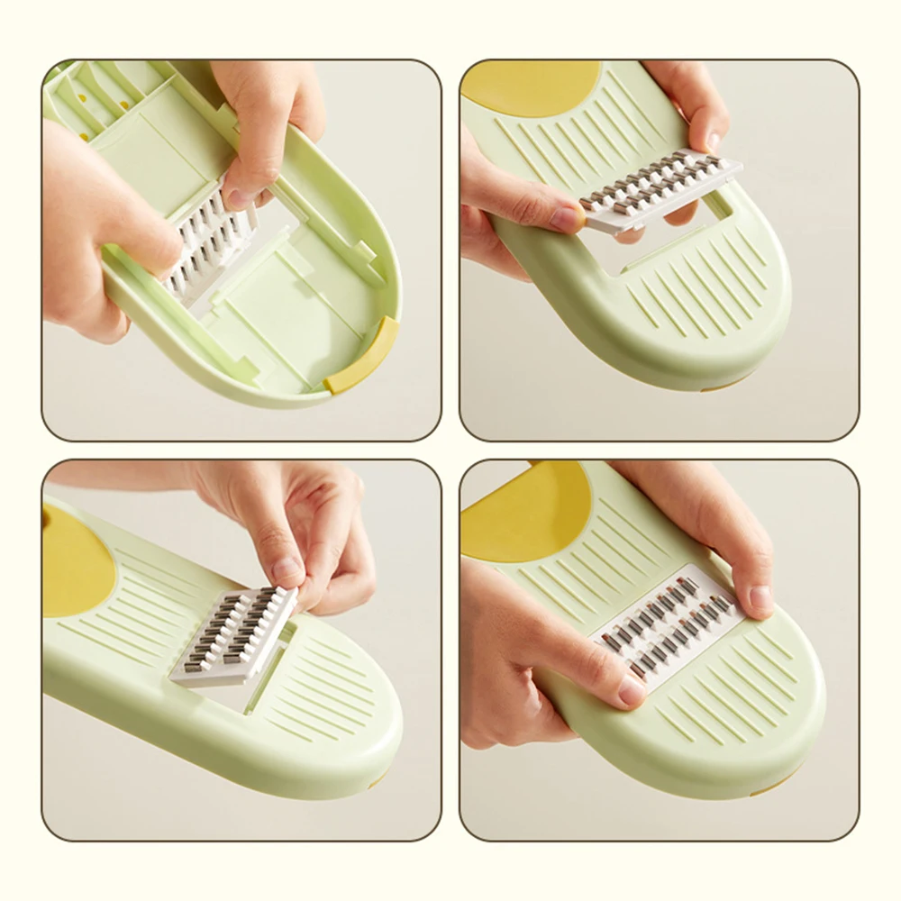 Multifunctional Shredder With Hand Protector Manual Wear Resistant Veggie Cutter For Carrots Radish Utensils for Kitchen Gadgets