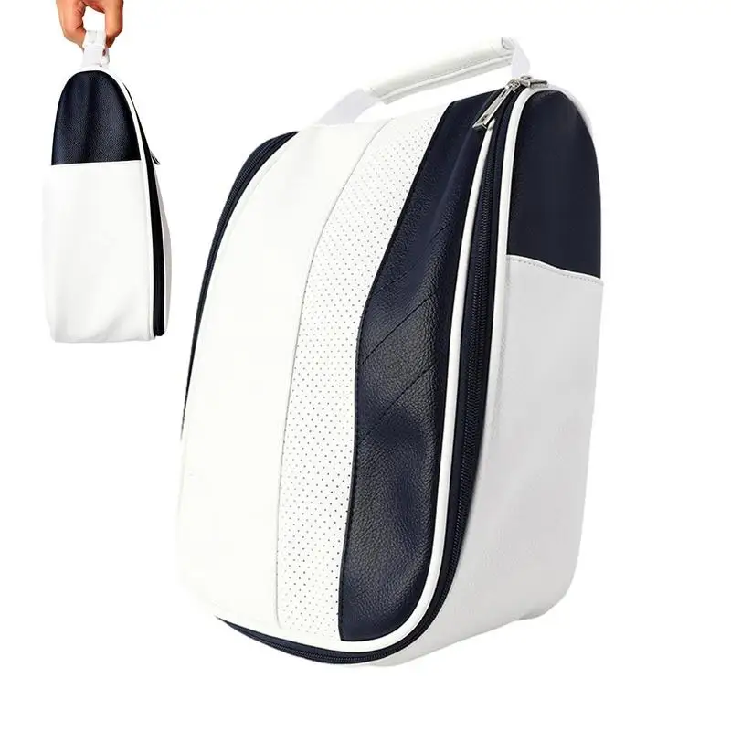 

Golf Shoes Travel Bag Waterproof Zippered Shoes Carrier Case With Small Outside Pockets Sport Shoes Bag Golf Accessories For