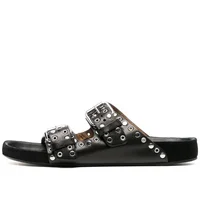 Sandals Woman Summer 2024 Beach Open Toe Slippers Flat Shoes Sandals Unisex Buckle Rivet Decoration Slip On Roman Big Size 43 - Image 2