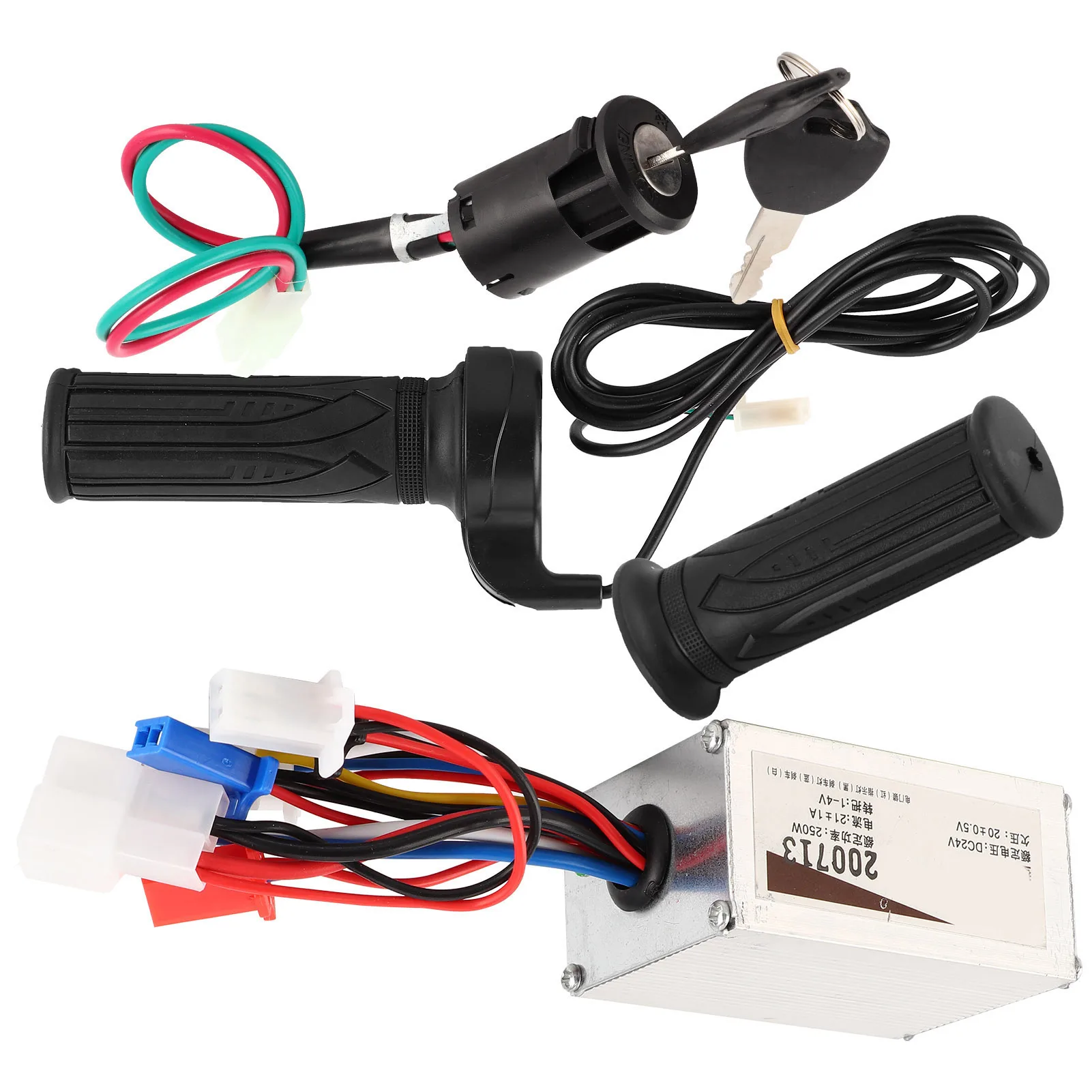 Electric Scooter Speed Controller Set 24V 250W with Throttle Twist Grip Lock