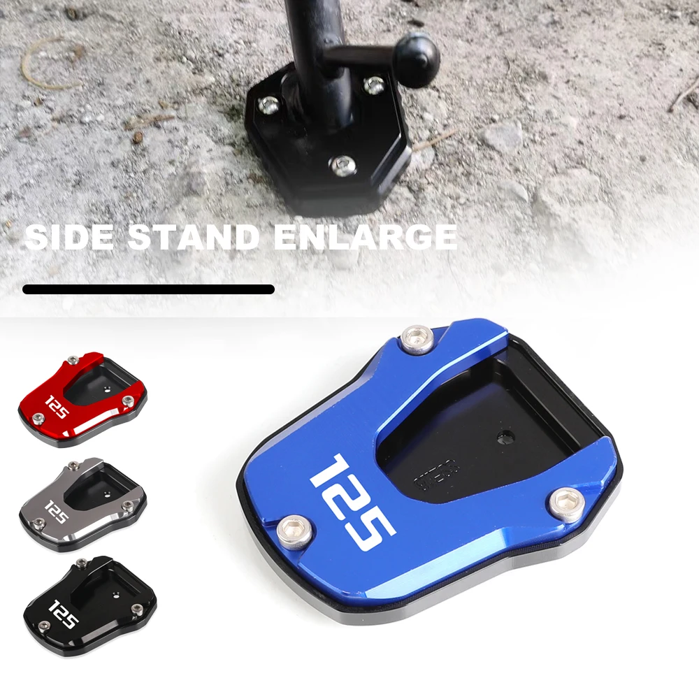 

For HONDA Elite 125 Elite125 Motorcycle Accessories Kickstand Extension Plate Foot Side bracket Stand Enlarge Pad