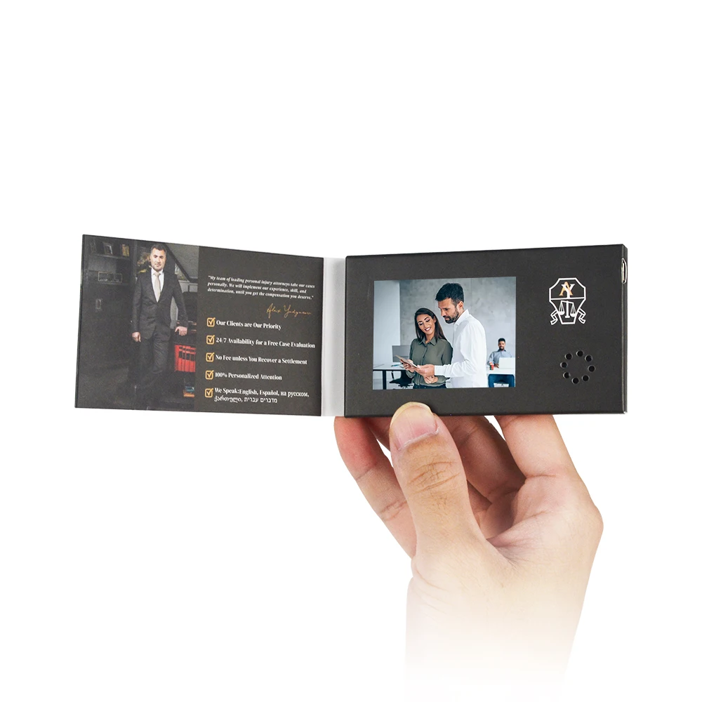 

DIY Custom Advertising 2.4 Inch LCD Video Player Greeting Brochure Digital Mini Video Business Card