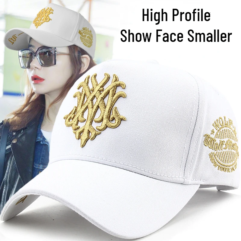 HighCrownStructuredBaseballCapforWomenMenSunGolfHatBigHead
