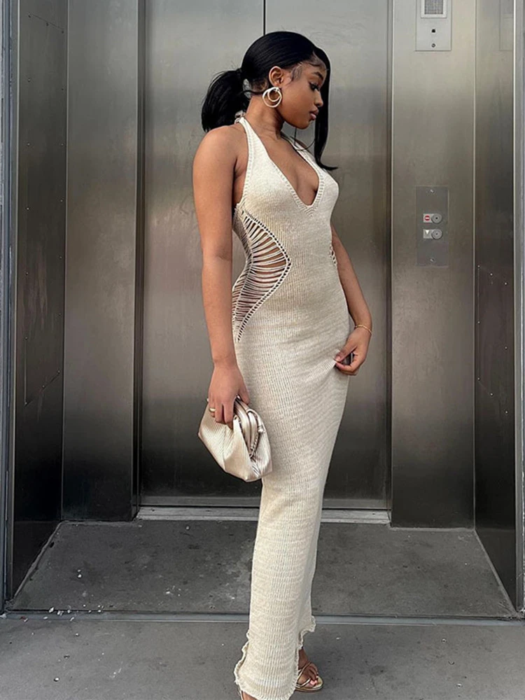 bodycon maxi sweater dress