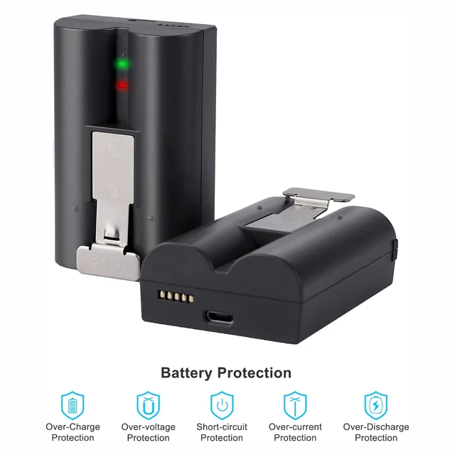 Ring Camera Battery 2-Pack 6040mAh Replacement Batteries For Ring