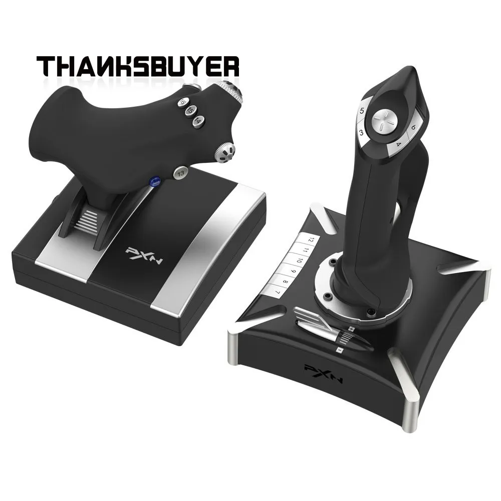 

PXN-2119PRO Flight Simulator Joystick Lightweight Controller Unit Compatible with PC/PS4/XBOX One Simulation Games