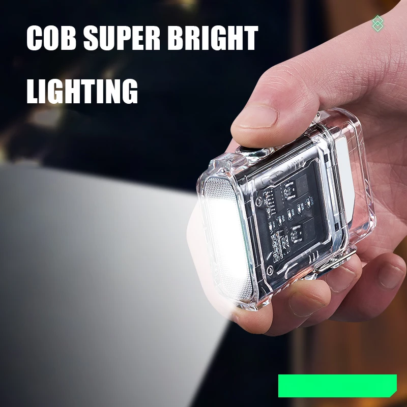 デュアルアーク防水ライター,USB Type-C,充電式プラズマ屋外懐中電灯