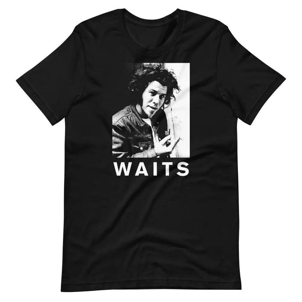 

Tom Waits Music Black Tee Shirt Short-Sleeve Unisex T-Shirt