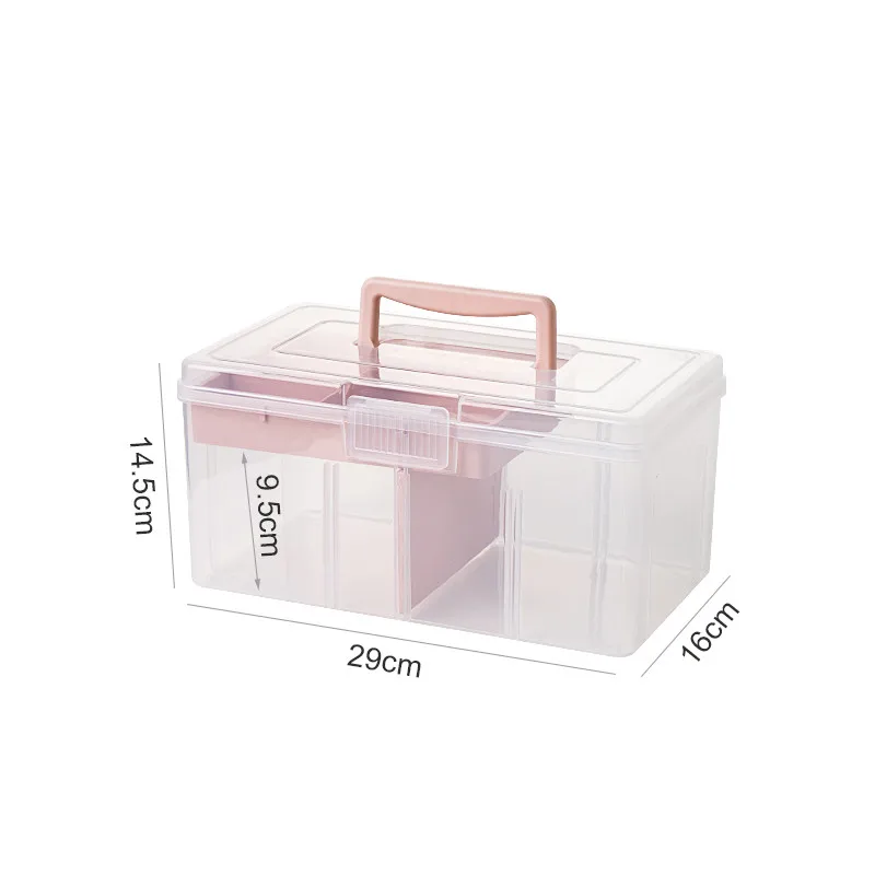 Nail Polish Storage Box Nail Art Tools Storage Box Transparent Desktop  Cosmetics Multi-layer Organizer