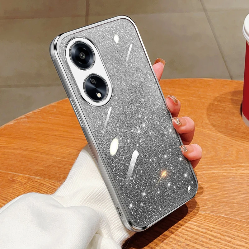 Luxury Electroplated Glitter Case - Soft TPU Bumper Clear Phone Back Cover