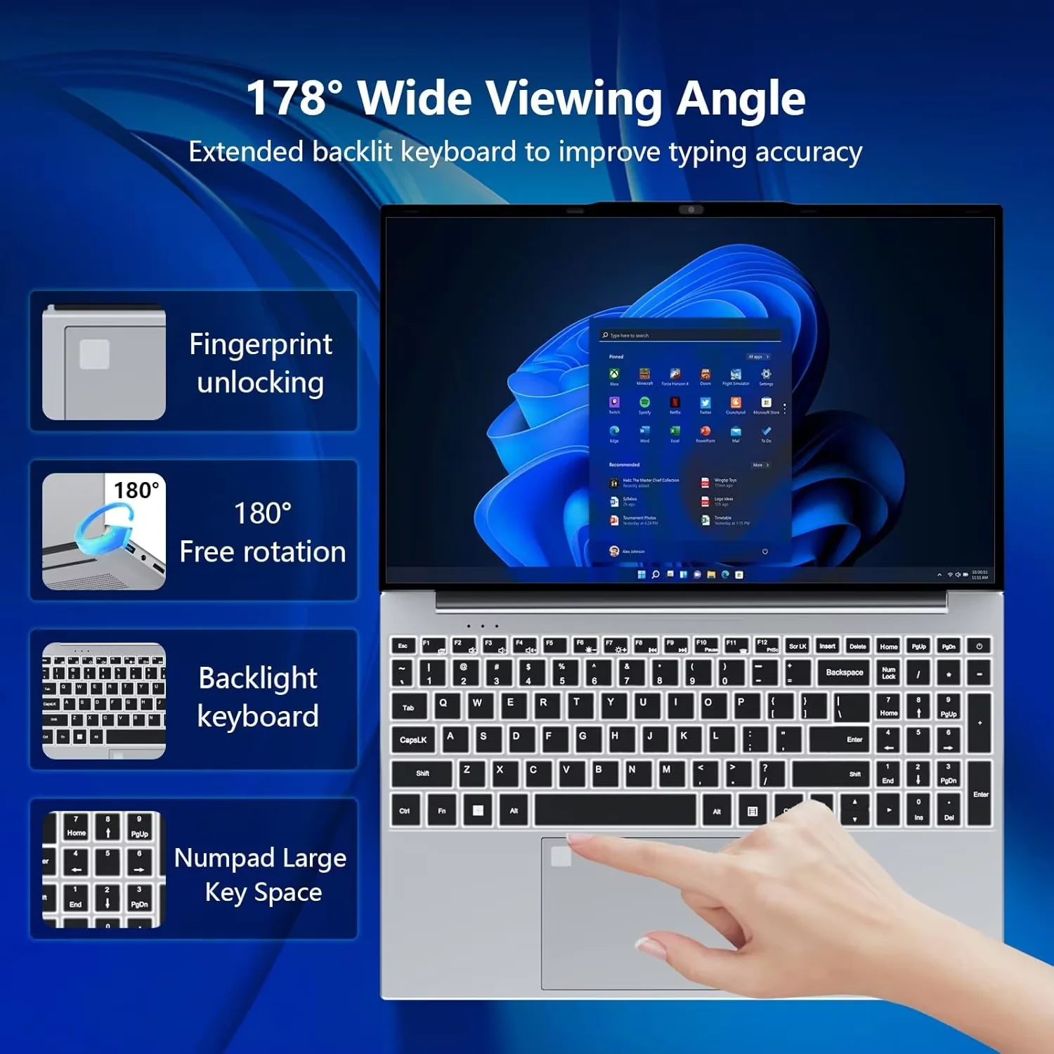 레노 15.6인치 고성능 노트북 인텔 I9-10980HK 랩탑 윈도우11 프로 32GB 램 2TB SSD HD 디스플레이 사무용 게이밍 컴퓨터