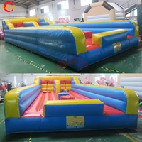 8x2.5m/10x3m Inflatable Gladiator Jousting Bungee Run 2 in 1 Combo Bungee & Joust Interactive Sport Game 2