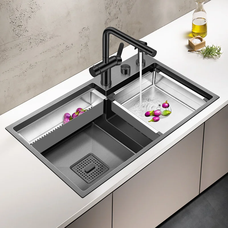 ASRAS 7947NJ Large Size Kitchen Sink 304 Stainless Steel Sinks Above Counter or Undermount