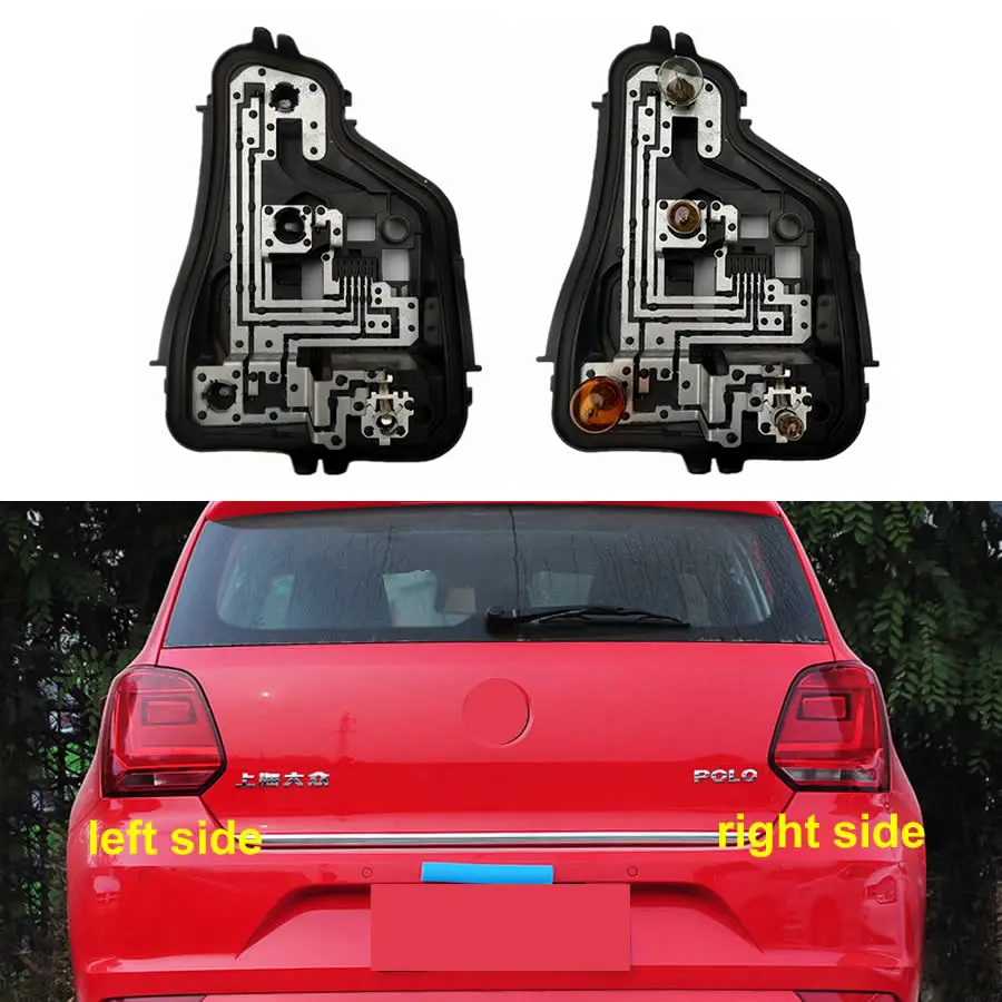 

For Volkswagen VW Polo 2014-2018 Hatchback Car Rear Tail Light Bulb Connector Board Break Lamp TailLight Holder Socket