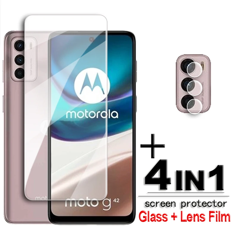 

For Motorola Moto G42 Glass Full Glue Clean Screen Protector For Moto G42 Tempered Glass For Motorola Moto G42 Lens Flim