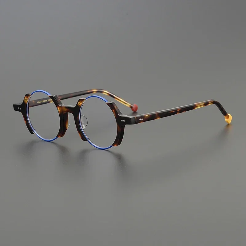 Fashion glasses frame men high quality acetate square Retro designer optical eyewear Myopia reading women personalized eyewear
