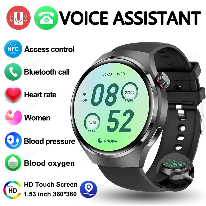 2024 Nfc Military Smart Watch Men Gps Tracker 300Mah Batteria Ultra Long Standby Compass Bluetooth Call Outdoor Sports Smartwatch