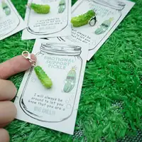 "MINI Emotional Pickle" Resin Keychain 3