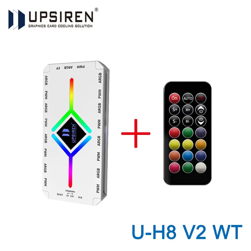 Enhanced ARGB PWM Chassis Fan Hub with Magnetic Mounting and Controller