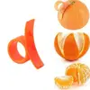 1 pcs Kitchen Tool Orange Citrus Peeler Plastic Fruit Slicer Cutter Peeler Orange Opening Device Orange Stripper Kitchen Tools 3
