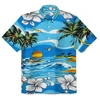 Design Your Own Shirt Customized Printed Men Short Sleeve Shirt Hawaiian Vacation Luxury Bamboo Joint Button Up Shirt Tops 4