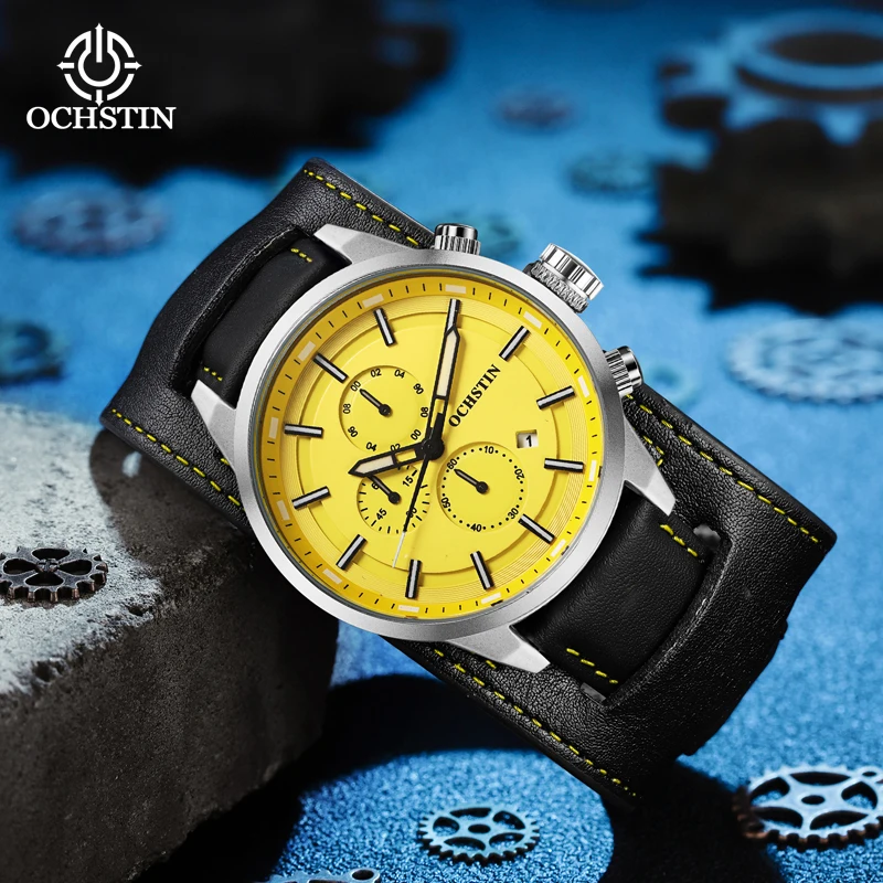 OCHSTIN Craftsmanship Series Waterproof Business Light Luxury Personalized Multifunctional Quartz Movement Men's Quartz Watch
