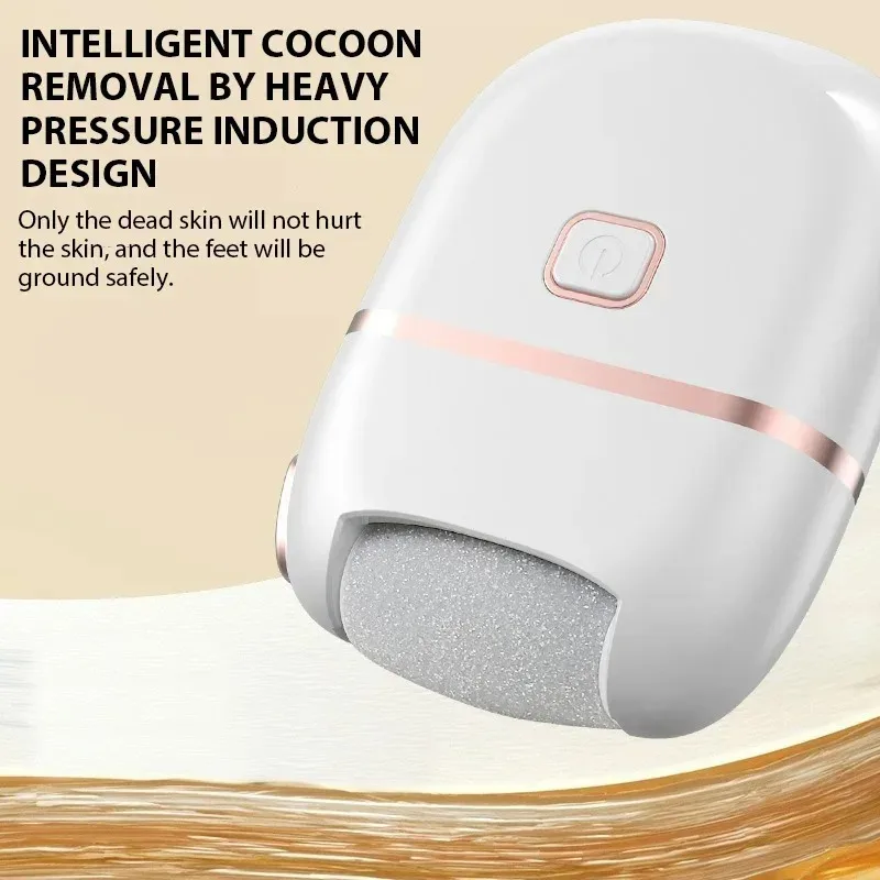 Pedicure Machine Portable Electric Foot Callus Remover, Type-C Rechargeable 2 Speed Feet Heel Dead Skin Grinder 3 Heads