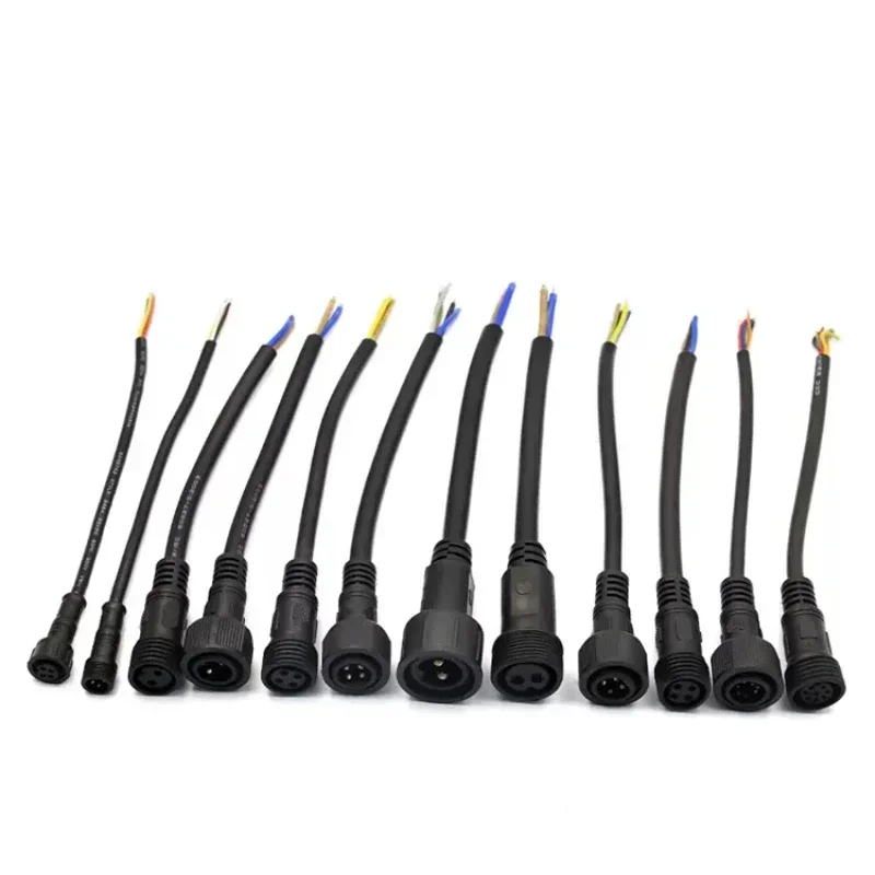 

1/5/10 Waterproof Male Female Docking Plug 6/7/8P pin Aviation Industry Power Supply Quick Connector Outdoor LED Wire Socket AWG