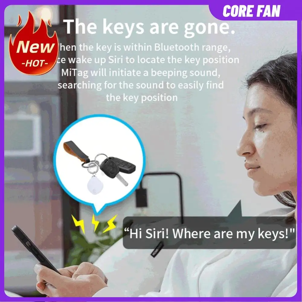 Smart GPS Tracker Portable Smart Locator Phone Stuff Two-way Search Bluetooth-Compatible Work with Apple Find My APP Pet Finder