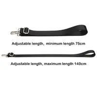 Sangle de sac en nylon pour femmes et hommes, poignées de remplacement réglables, ceinture amovible, poignée de sacs de messager, ceinture de sac à main, noir, mode initiée 6