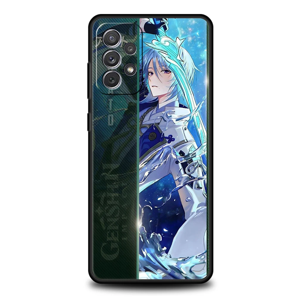 Amine Genshin Impact Game-Themed Soft Phone Case
