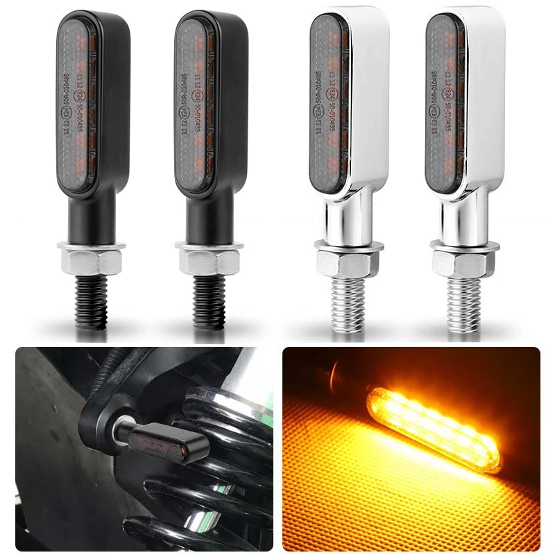 8mm Mini Led Motorcycle Turn Signal Light Lamp Indicators Blinker