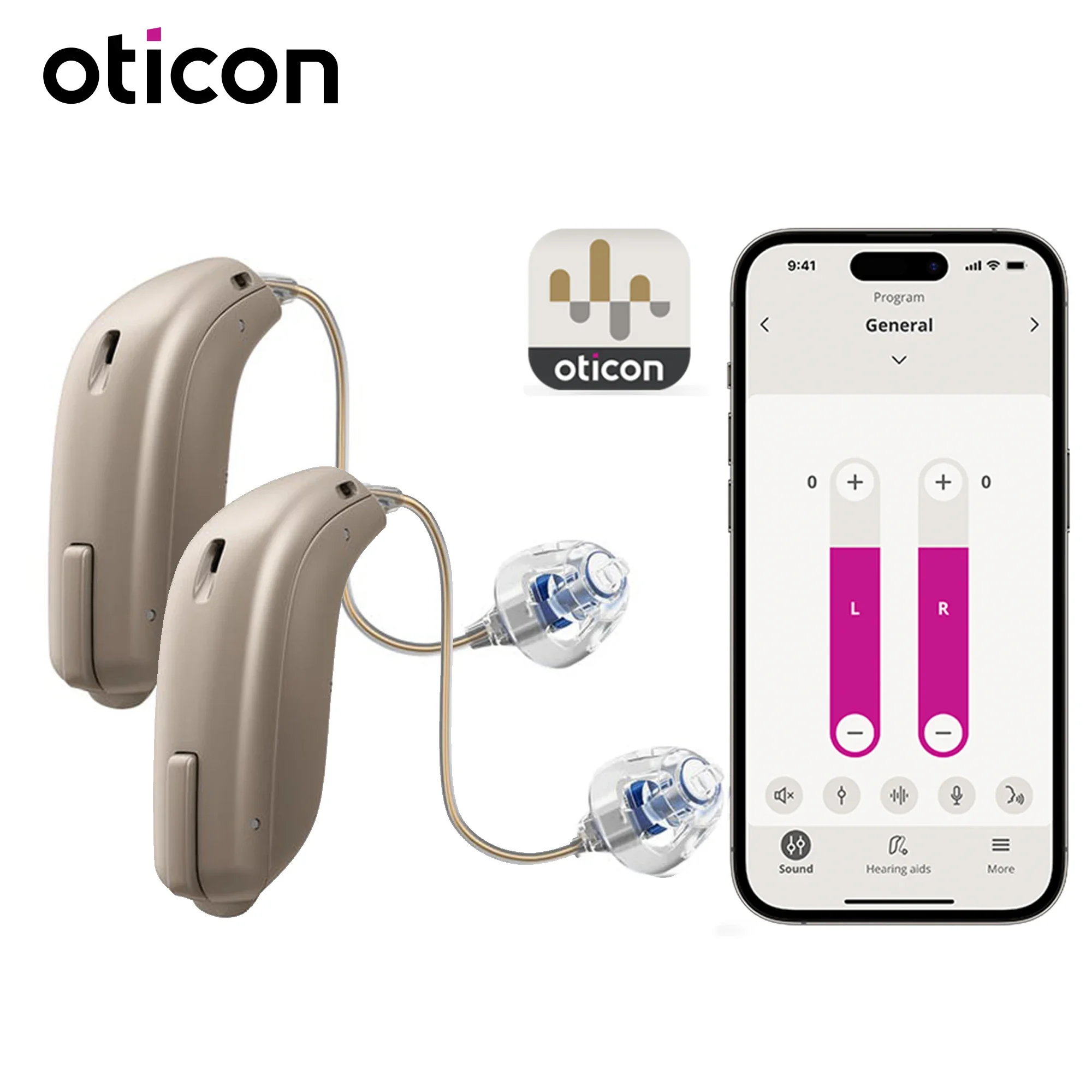 ตัวเลือกสินค้า เครื่องช่วยฟังดิจิตอล Oticon Jet 2 ปรับตั้งง่าย