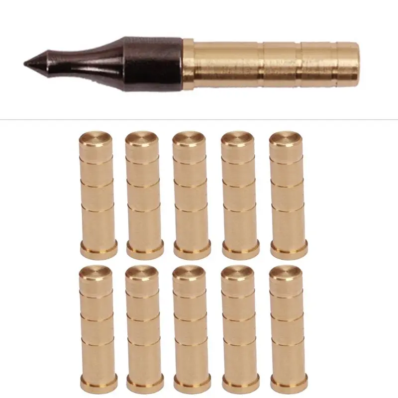 

2024 New 10Pcs/pack for Seat Shaft Arrowhead Connectors Fit 6.2mm Insert Carbon Shaft Screw Adapter