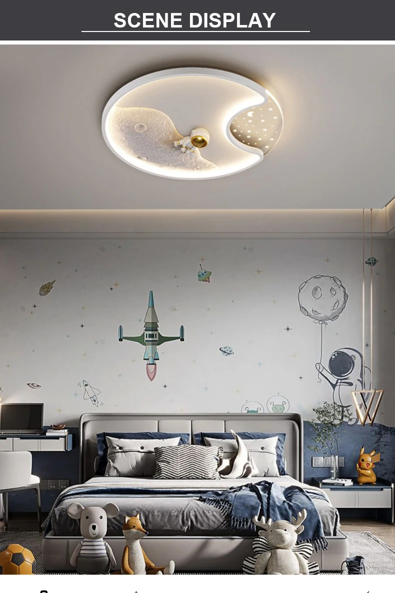 Modern Astronaut LED Ceiling Lamp Image 1