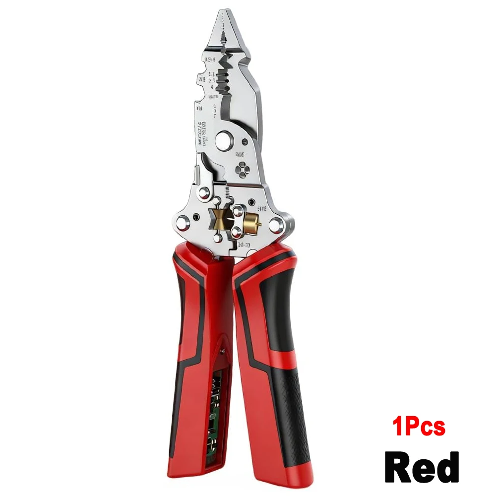 Rechargeable Heavy-Duty Wire Stripping and Cutting Tool with Voltage Tester & Alarms