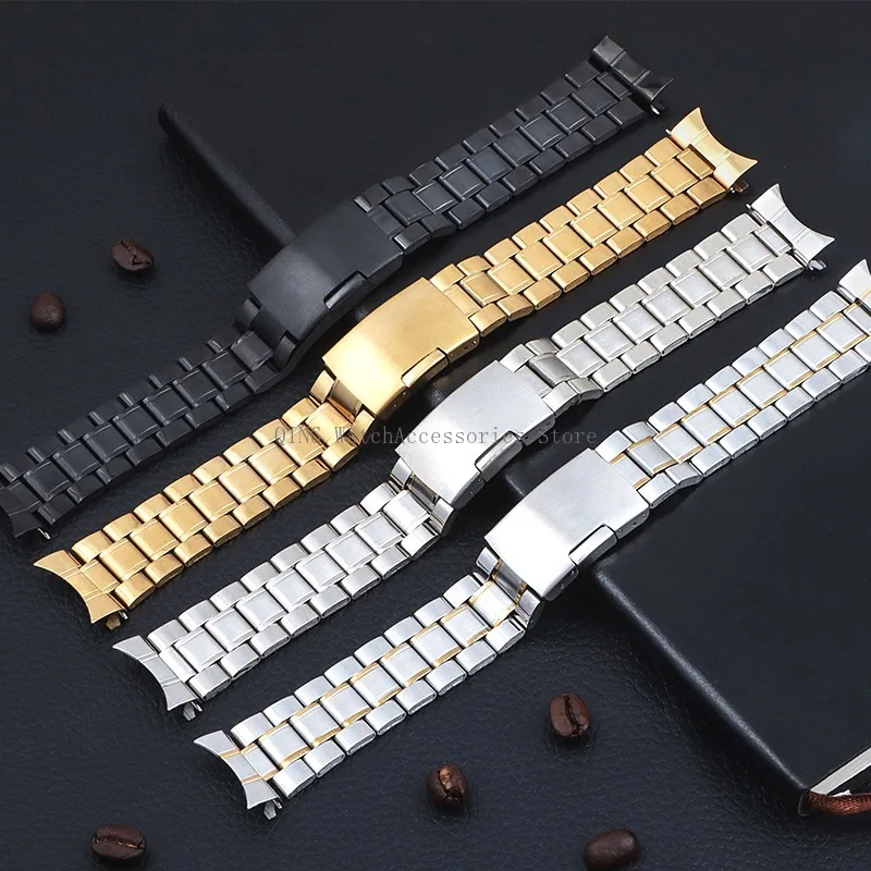 Stainless Steel Sport Strap - Elegant Metal Watchband Replacement Accessory