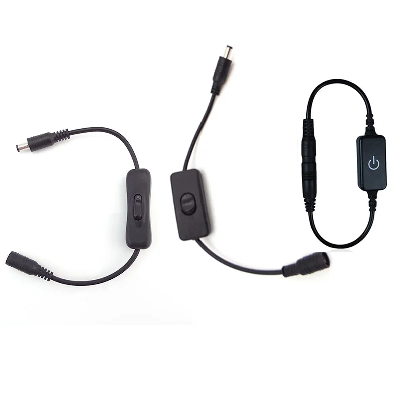 303-DC-5-5x2-1mm-Male-to-female-Power-button-Switch-Touch-On-Off ...