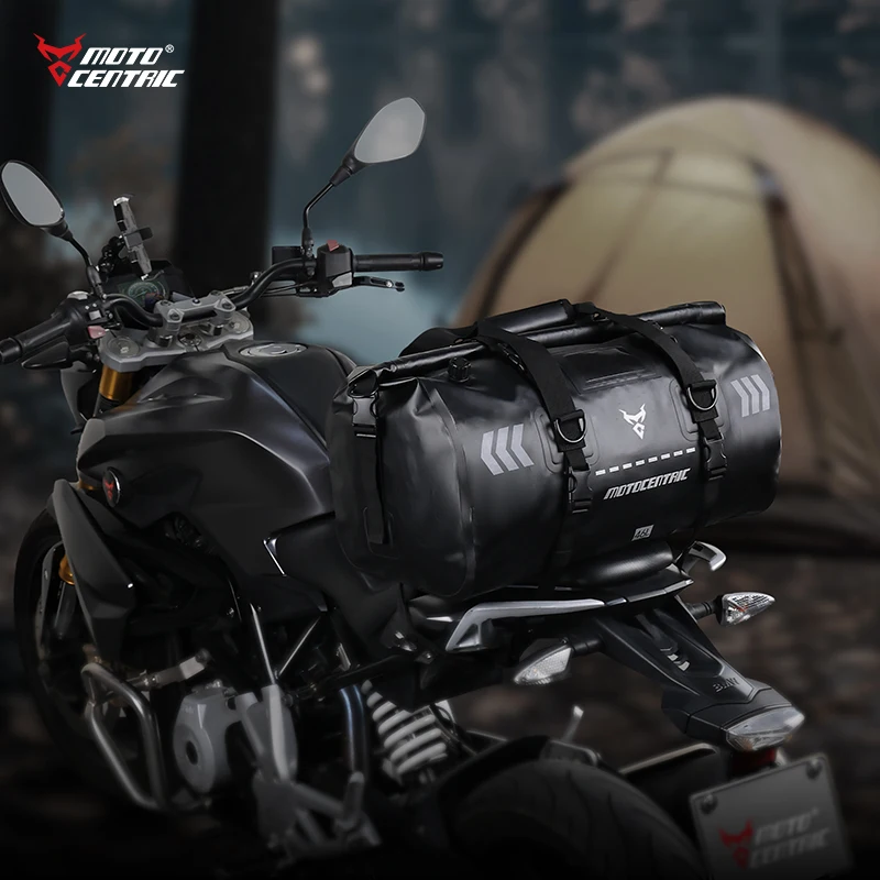 MOTOCENTRIC MT-77-RS Motorcycle Bag Waterproof Back Seat Bag Trunk Bags Travel Luggage Carrier Portable Saddle Outside Cycling 46L 66L