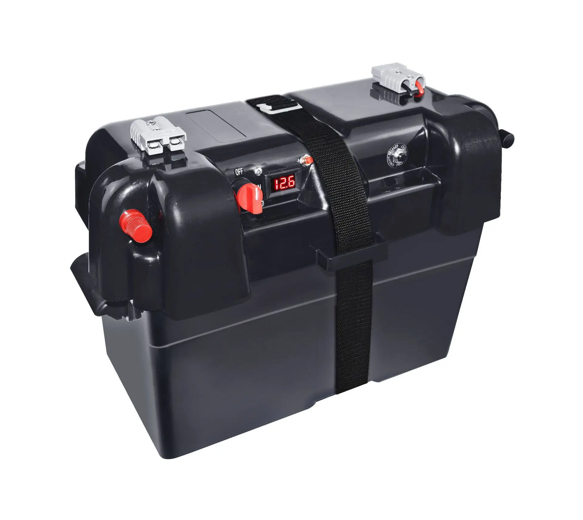 Caixa de Bateria Multifuncional 12v Lifepo4 rv Caixa de Bateria Portátil ao ar Livre Armazenamento de Energia Energia de Emergência Saída Usb - Image 3