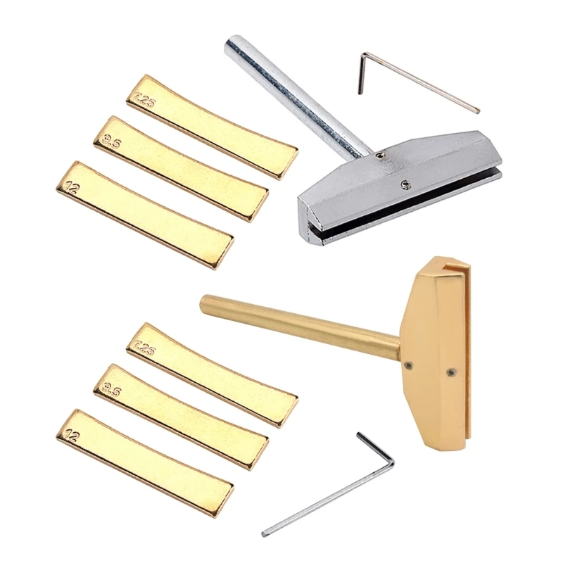 

Guitar Bass Fret Press Caul&Radian Fret Inserts with Hexagon Wrench Replacement