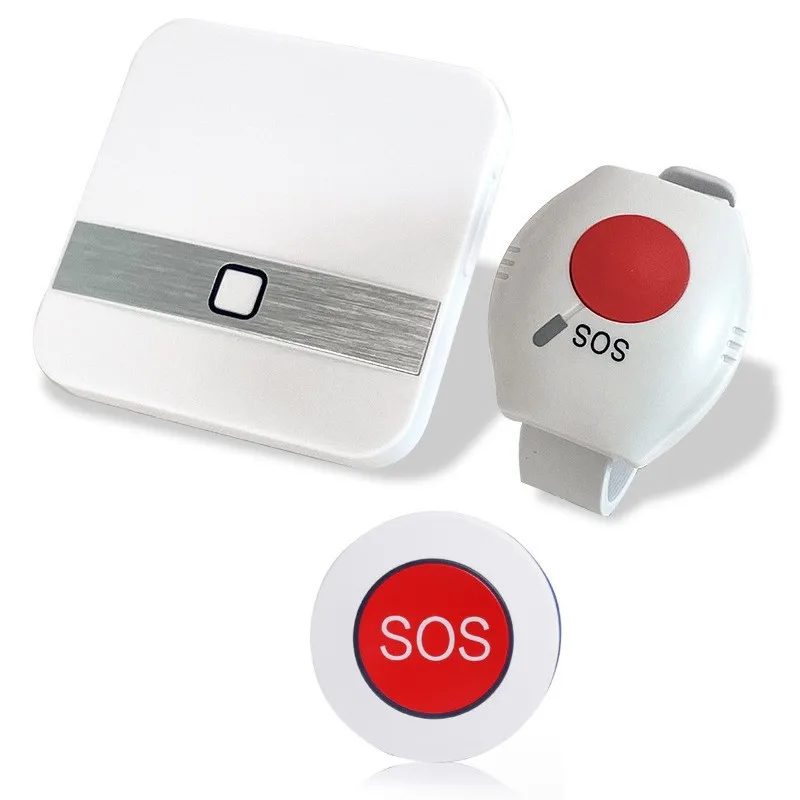 Remote Emergency Button SOS Call Button Wireless Wristwatches Emergency SOS Medical Alert System for Seniors Patients Elderly