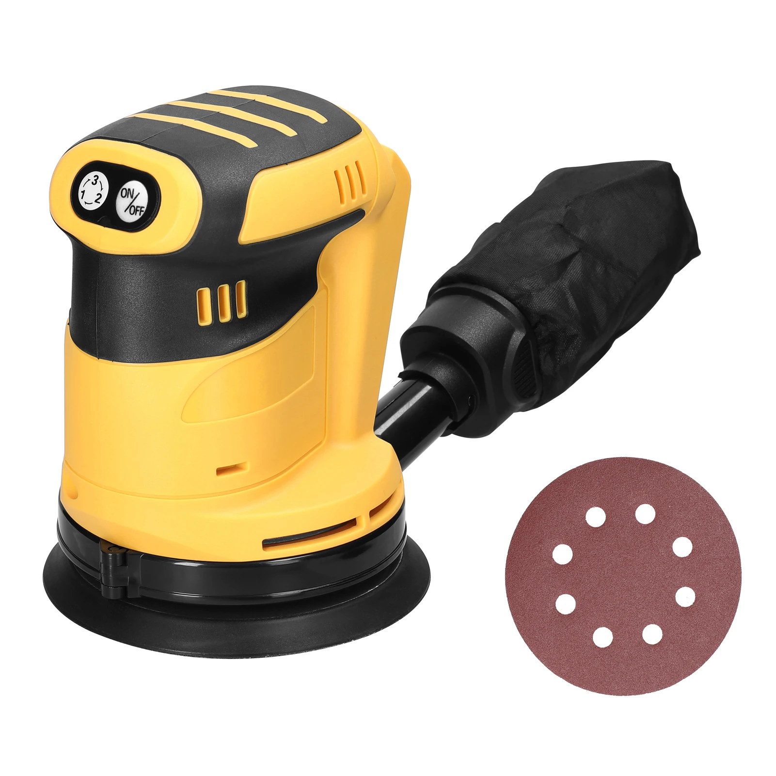125mm Brush Motor Cordless Orbital Sander Wood Grinder Electric Car Polisher Wood Metal Polishing Grinding Sanding Machine 6