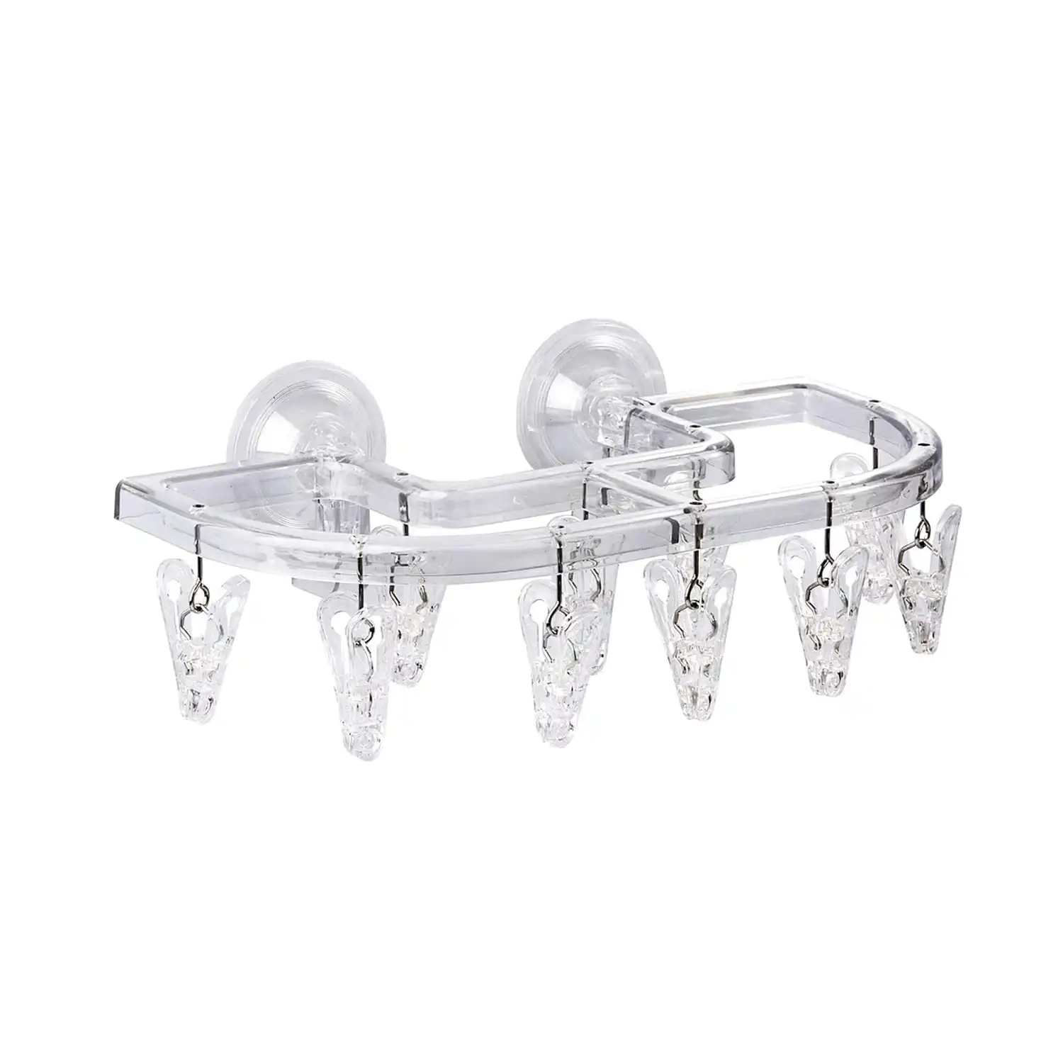 

Better Houseware 881 Suction-Cup Laundry Rack, Clear