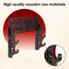 4 Tier Wood Hollow Support Lightsaber Storage Organizer Sword Stand Display for Collection Swords Lightsaber Storage Rack 4