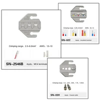 6 In 1 CRIMPING คีม SN-58B 5 Jaw Kit สําหรับ 2.8 4.8 6.3 VH2.54 3.96 2510/หลอด/insated เทอร์มินัลไฟฟ้า CLAMP เครื่องมือ 3