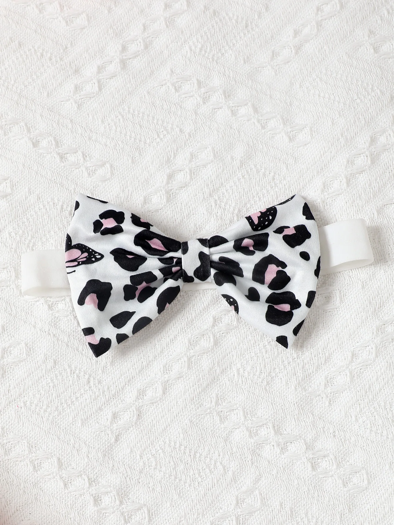  여아 나비 프린트 핏 스트라이프 민소매 코튼 세트, 0-2 세