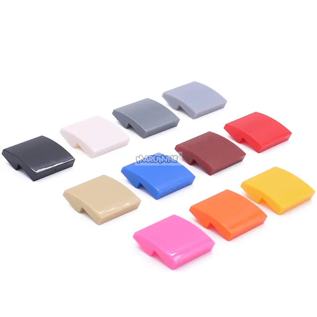 Marumine  Build Bricks Part Slope Curved 2x2 15068 20PCS House Home Ship City Car Model Kits Assembly DIY Accessories MOC Blocks 2