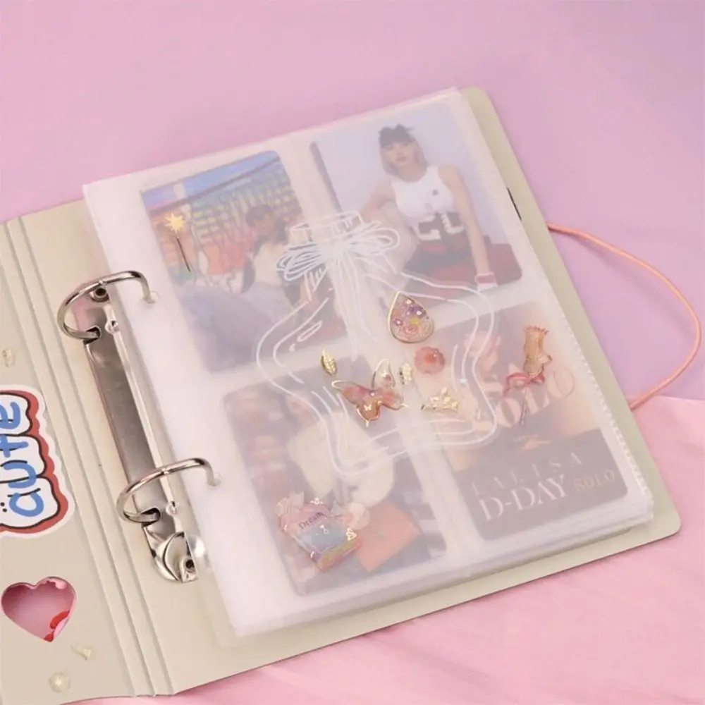 A5 Macaron Color Hollow Album PP Photocard Binder Photo Collect Photo Folder Card Storage Album Stationery