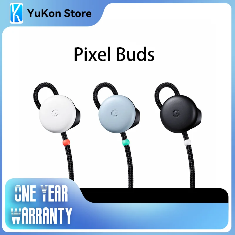 

Google Pixel Buds Earphones Bluetooth 4.2+USB-C port charges for google pixel phone